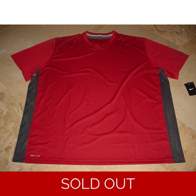 Nike Speed Legend Dri-Fit Training Shirt Maroon Gray 4XL